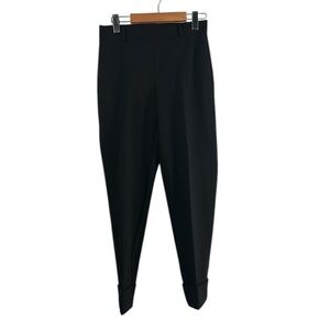 Joseph Ribkoff Heavy Knit Slim Fit Pull On Straight Pants Regular cuffed Size S